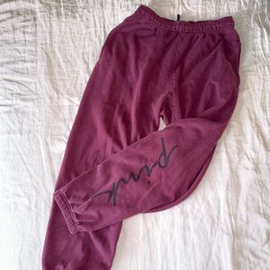 PINK Victoria's Secret Maroon Sweatpants